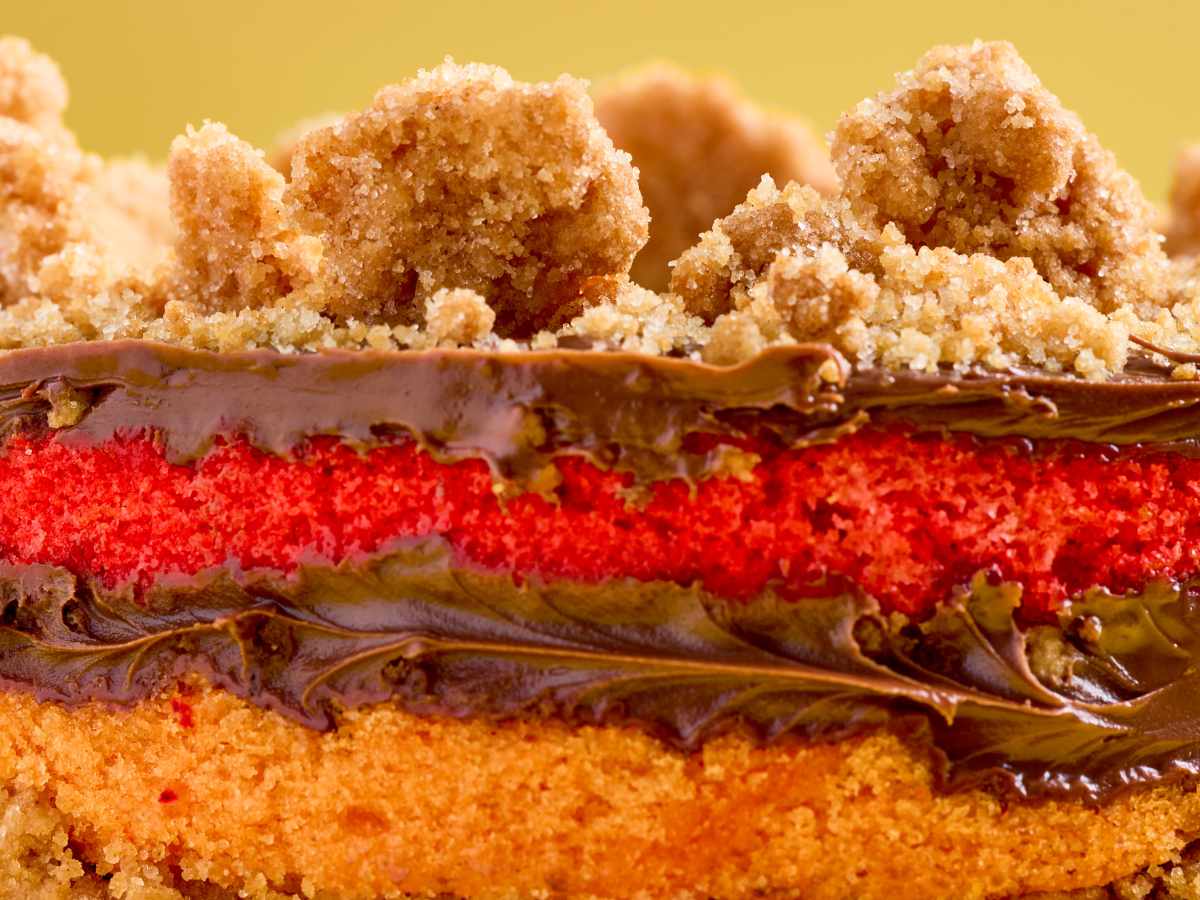 Rainbow Nutella Cake