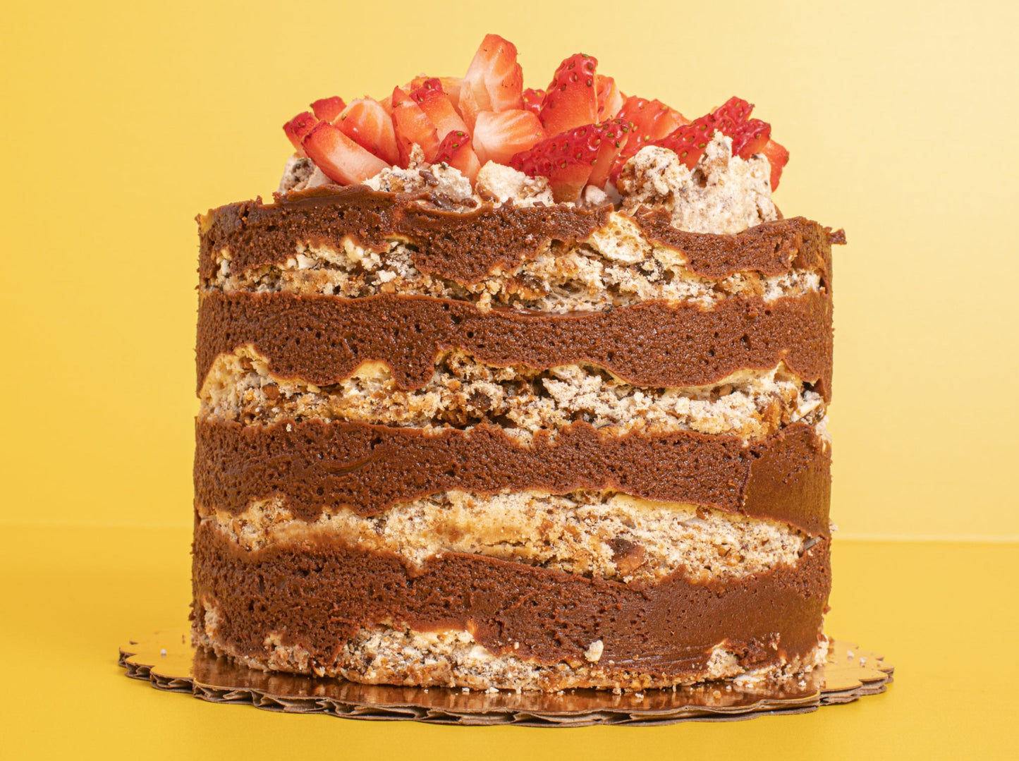 Hazelnut & Chocolate Pavlova Cake (Gluten-free)