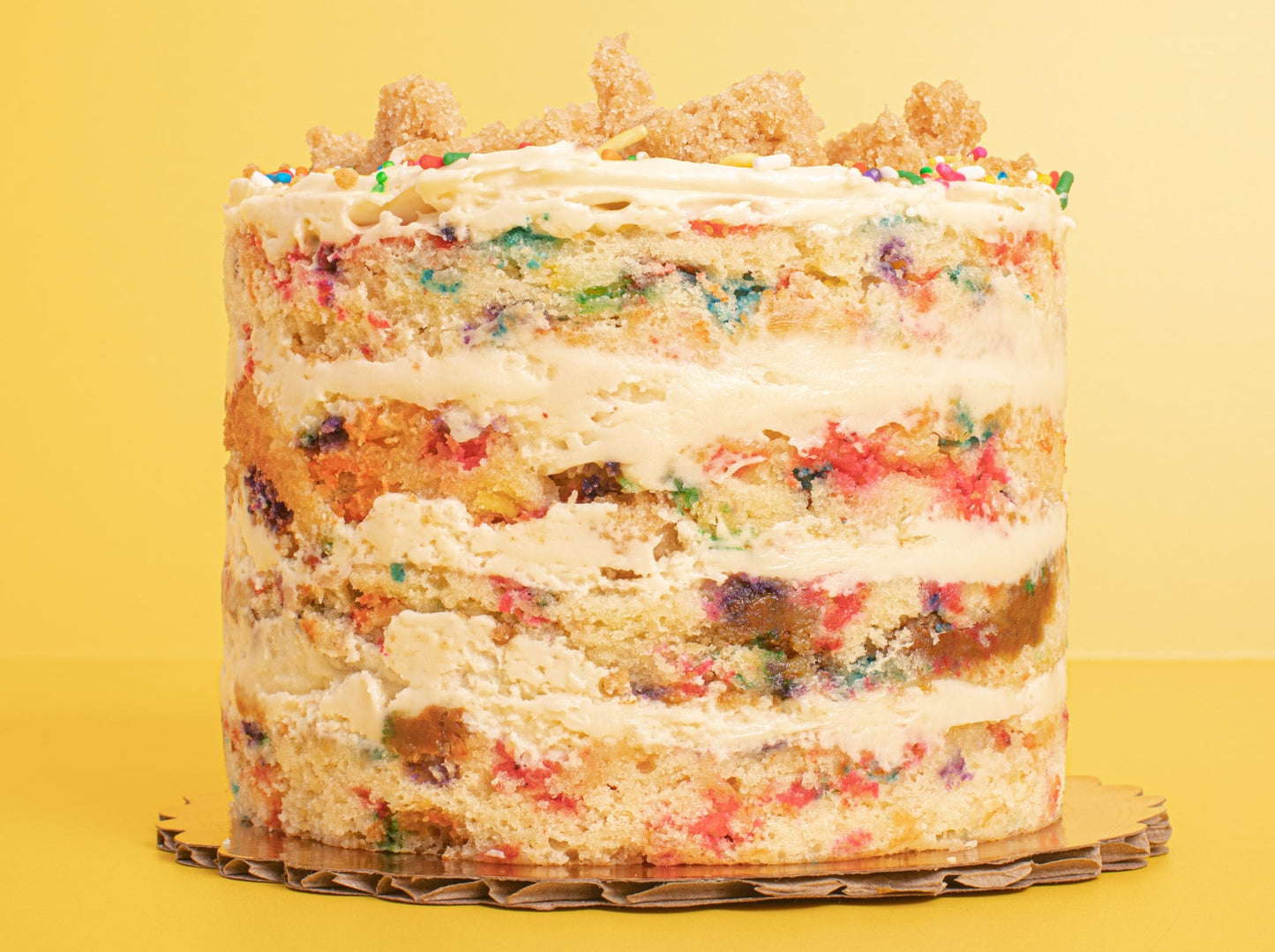 Vanilla Cream Cheese Funfetti Cake