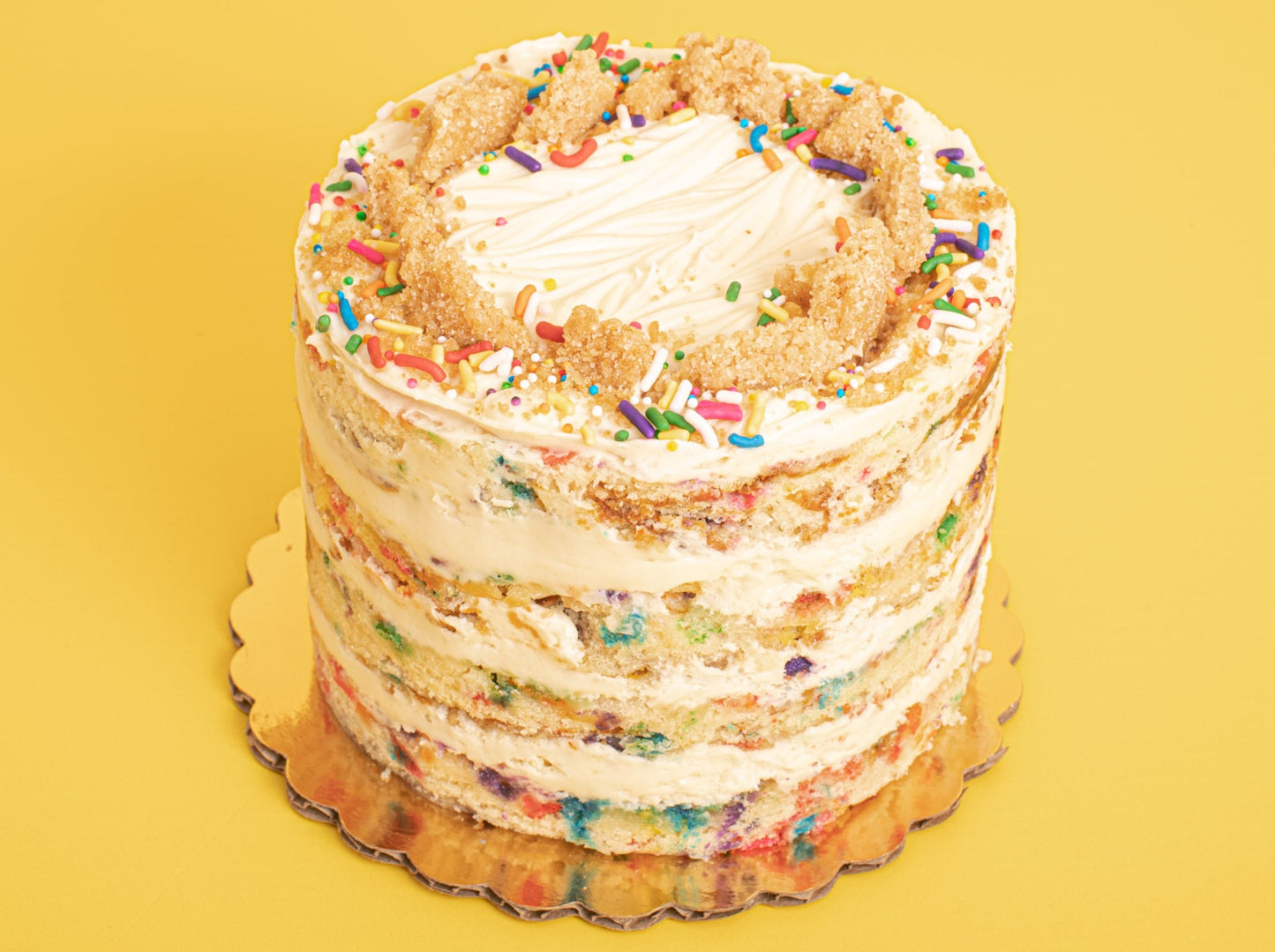 Vanilla Cream Cheese Funfetti Cake