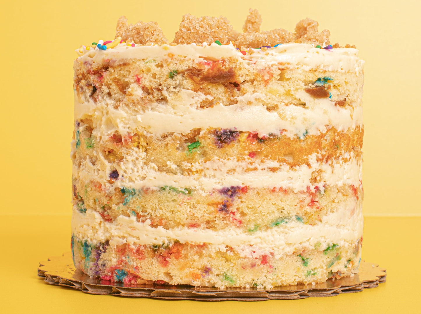 Vanilla Cream Cheese Funfetti Cake