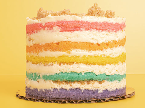 Rainbow Cream Cheese Cake