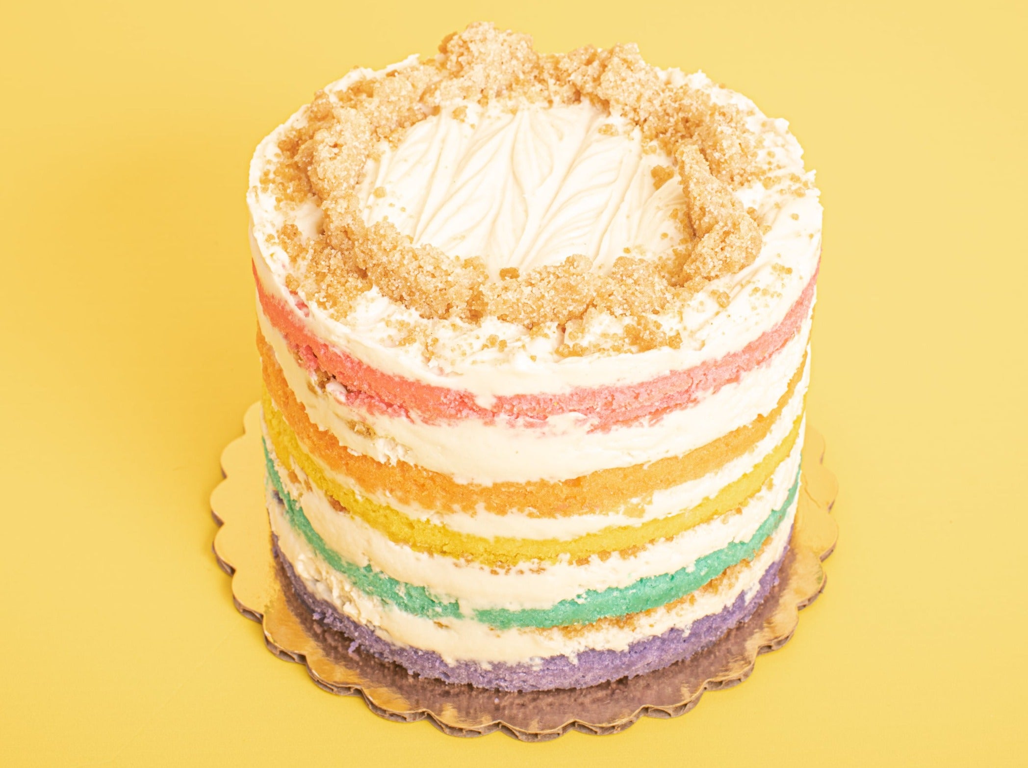 Rainbow Surprise Wedding Cake Doberge – Debbie Does Doberge